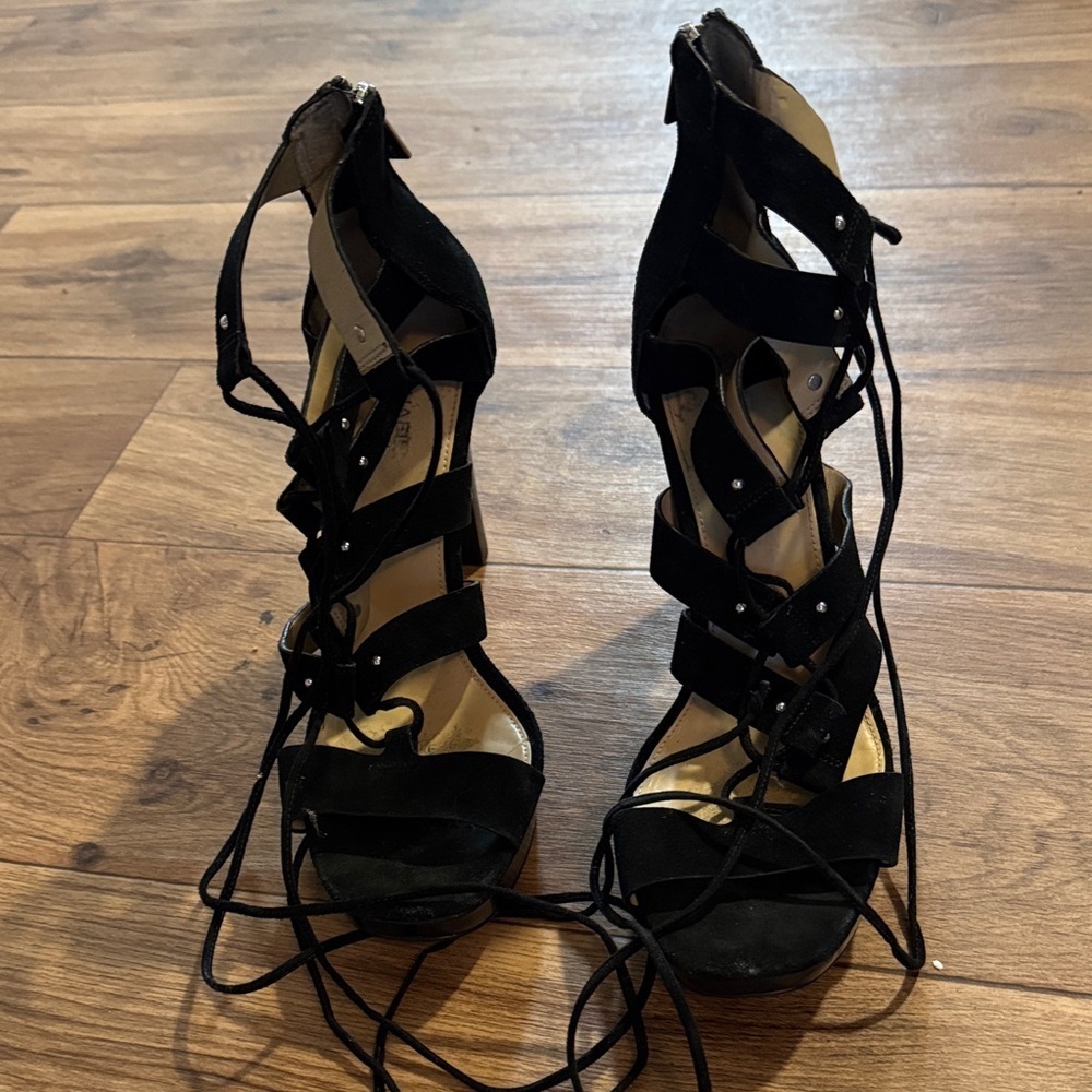 Michael Kors Black Strappy Heels